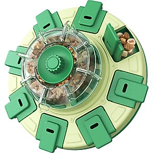 KADTC Lucky Wheel 2 In 1 Puzzle Dog Toy, Green