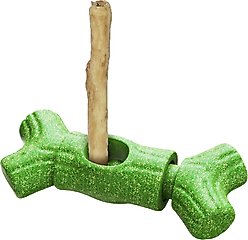 KADTC Durable Bully Stick Holder Dog Toy, Green, X-Large