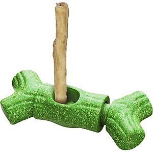 KADTC Durable Bully Stick Holder Dog Toy, Green, X-Large