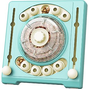 KADTC Turntable 2 In 1 Puzzle Dog Toy, Blue