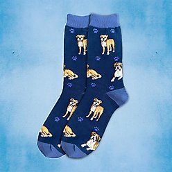 E&S PETS Boxer Full Body Socks, Blue, one size slide 2 of 4