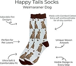 E&S PETS Weimaraner Full Body Socks, Teal, one size slide 2 of 4