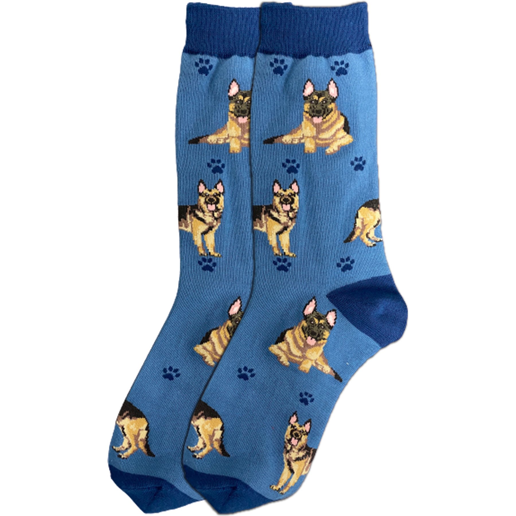 E&S PETS German Shepherd Full Body Socks, Blue, one size