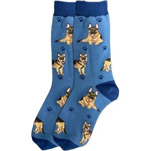 E&S PETS German Shepherd Full Body Socks, Blue, one size
