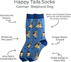 E&S PETS German Shepherd Full Body Socks, Blue, one size slide 2 of 4