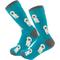 Show in main carousel: E&S PETS Poodle White Full Body Socks, Turquoise, one size slide 4 of 4