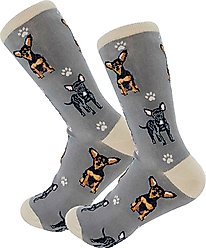 E&S PETS Black Chihuahua Full Body Socks, Blue, one size slide 2 of 4