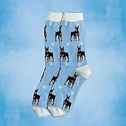 E&S PETS Doberman Full Body Socks, Blue, one size slide 2 of 4