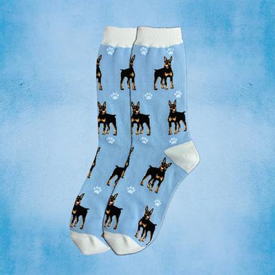 Show full view: E&S PETS Doberman Full Body Socks, Blue, one size slide 3 of 4