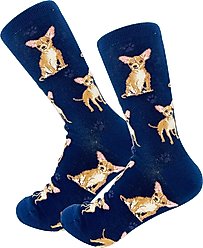 E&S PETS Tan Chihuahua Full Body Socks, Blue, one size slide 2 of 4