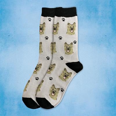 Show full view: E&S PETS Cairn Terrier Sock Daddy, Grey, one size slide 3 of 4