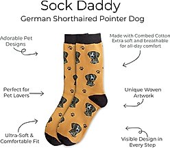 E&S PETS German Shorthaired Pointer Sock Daddy, Orange, one size slide 2 of 4
