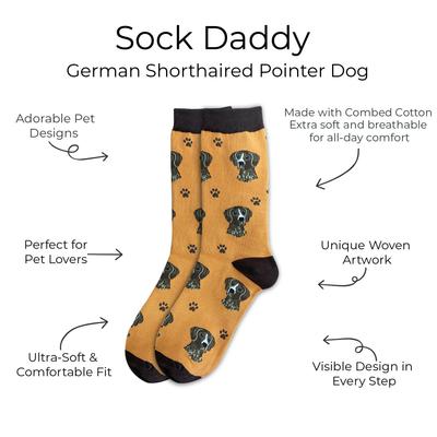Show full view: E&S PETS German Shorthaired Pointer Sock Daddy, Orange, one size slide 2 of 4