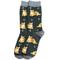 Show in main carousel: E&S PETS Orange Tabby Cat Full Body Socks, Black, one size slide 1 of 4