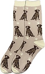E&S PETS German Shorthair Pointer Full Body Socks, Brown, one size