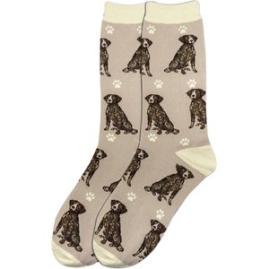 E&S PETS German Shorthair Pointer Full Body Socks, Brown, one size