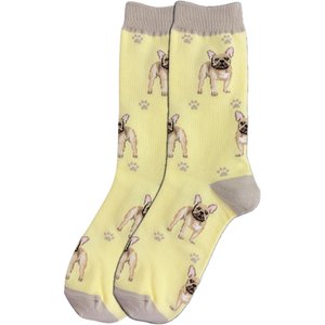 E&S PETS French Bulldog Full Body Socks, Yellow, one size