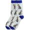Show in main carousel: E&S PETS Silver Tabby Cat Full Body Socks, Light Blue, one size slide 1 of 4
