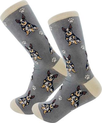 Show full view: E&S PETS Australian Cattle Dog Full Body Socks, Grey, one size slide 4 of 4