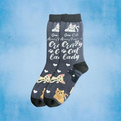 Show full view: E&S PETS Valentine's Day I Love My Cat Full Body Socks, Light Blue, one size slide 3 of 4