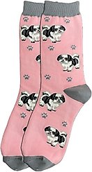 E&S PETS Shih Tzu Full Body Socks, Pink, one size