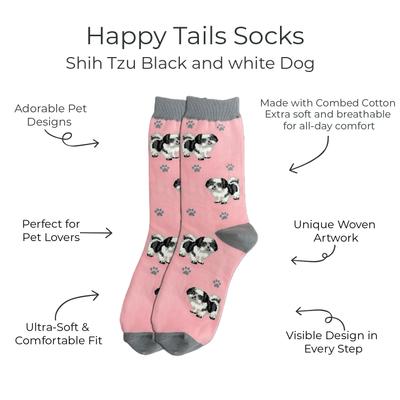 Show full view: E&S PETS Shih Tzu Full Body Socks, Pink, one size slide 2 of 4
