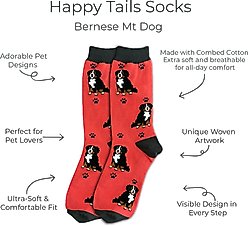 E&S PETS Bernese Mt. Dog Full Body Socks, Red, one size slide 2 of 4