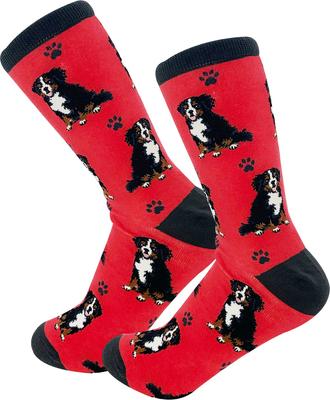 Show full view: E&S PETS Bernese Mt. Dog Full Body Socks, Red, one size slide 4 of 4