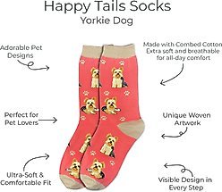 E&S PETS Yorkie Full Body Socks, Red, one size slide 2 of 4
