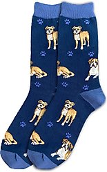 E&S PETS Boxer Full Body Socks, Blue, one size
