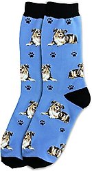 E&S PETS Australian Shepherd Full Body Socks, Light Blue, one size slide 1 of 4