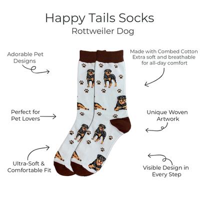 Show full view: E&S PETS Rottweiler Full Body Socks, Teal, one size slide 2 of 4