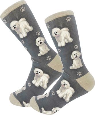 Show full view: E&S PETS Bichon Full Body Socks, Grey, one size slide 5 of 5