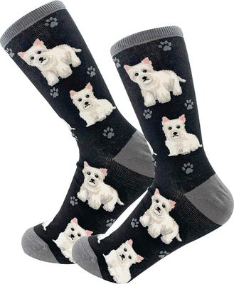 Show full view: E&S PETS Westie Full Body Socks, Black, one size slide 4 of 4