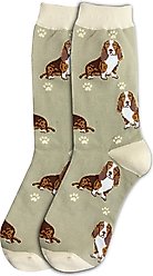 E&S PETS Basset Hound Full Body Socks, Green, one size