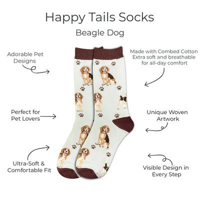 Show full view: E&S PETS Beagle Full Body Socks, Teal, one size slide 2 of 4