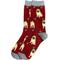 Show in main carousel: E&S PETS Pug Full Body Socks, Red, one size slide 1 of 4