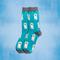 Show in main carousel: E&S PETS Poodle White Full Body Socks, Turquoise, one size slide 3 of 4
