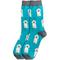 Show in main carousel: E&S PETS Poodle White Full Body Socks, Turquoise, one size slide 1 of 4