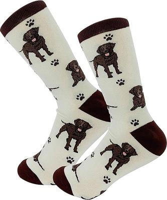 Show full view: E&S PETS Chocolate Labrador Full Body Socks, Teal, one size slide 3 of 4