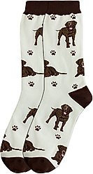 E&S PETS Chocolate Labrador Full Body Socks, Teal, one size