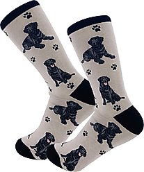 E&S PETS Black Labrador Full Body Socks, Grey, one size slide 2 of 4