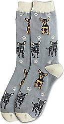 E&S PETS Black Chihuahua Full Body Socks, Blue, one size