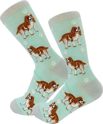 Show full view: E&S PETS Cavalier King Charles Full Body Socks, Teal, one size slide 4 of 4