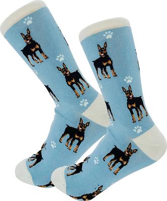 Show full view: E&S PETS Doberman Full Body Socks, Blue, one size slide 4 of 4