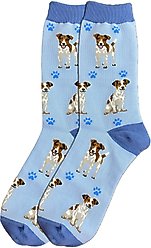 E&S PETS Jack Russell Terrier Full Body Socks, Light Blue, one size
