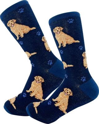 Show full view: E&S PETS Golden Retriever Full Body Socks, Blue, one size slide 4 of 4