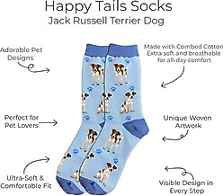E&S PETS Jack Russell Terrier Full Body Socks, Light Blue, one size slide 2 of 4
