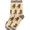 Show in main carousel: E&S PETS Red Dachshund Full Body Socks, Cream, one size slide 1 of 4