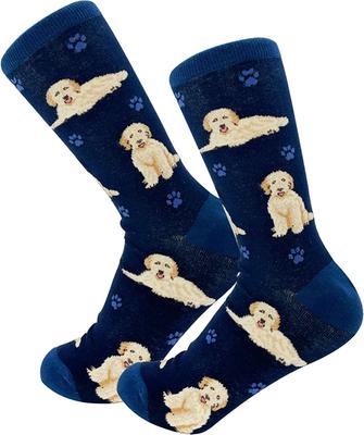 Show full view: E&S PETS Goldendoodle Full Body Socks, Blue, one size slide 4 of 5